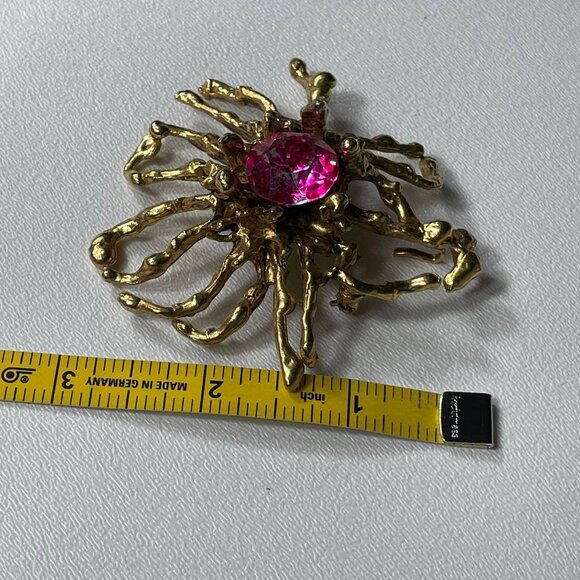 Vintage Gold Tone Brooch Bundle Capri  Amber stones - Picture 3 of 16